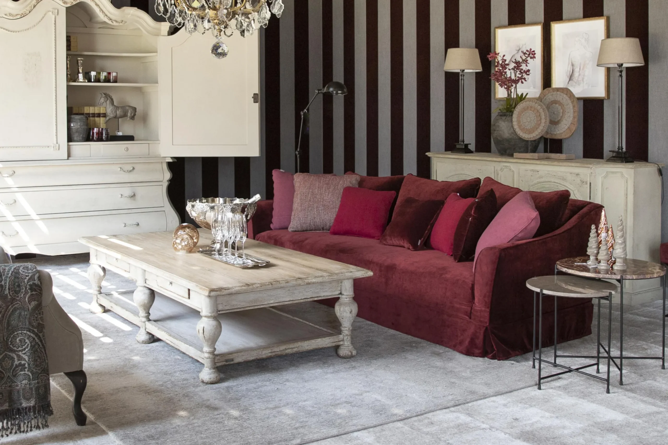 Flamant Amaris, Dressoir, 2 Deuren, Antieke Afwerking