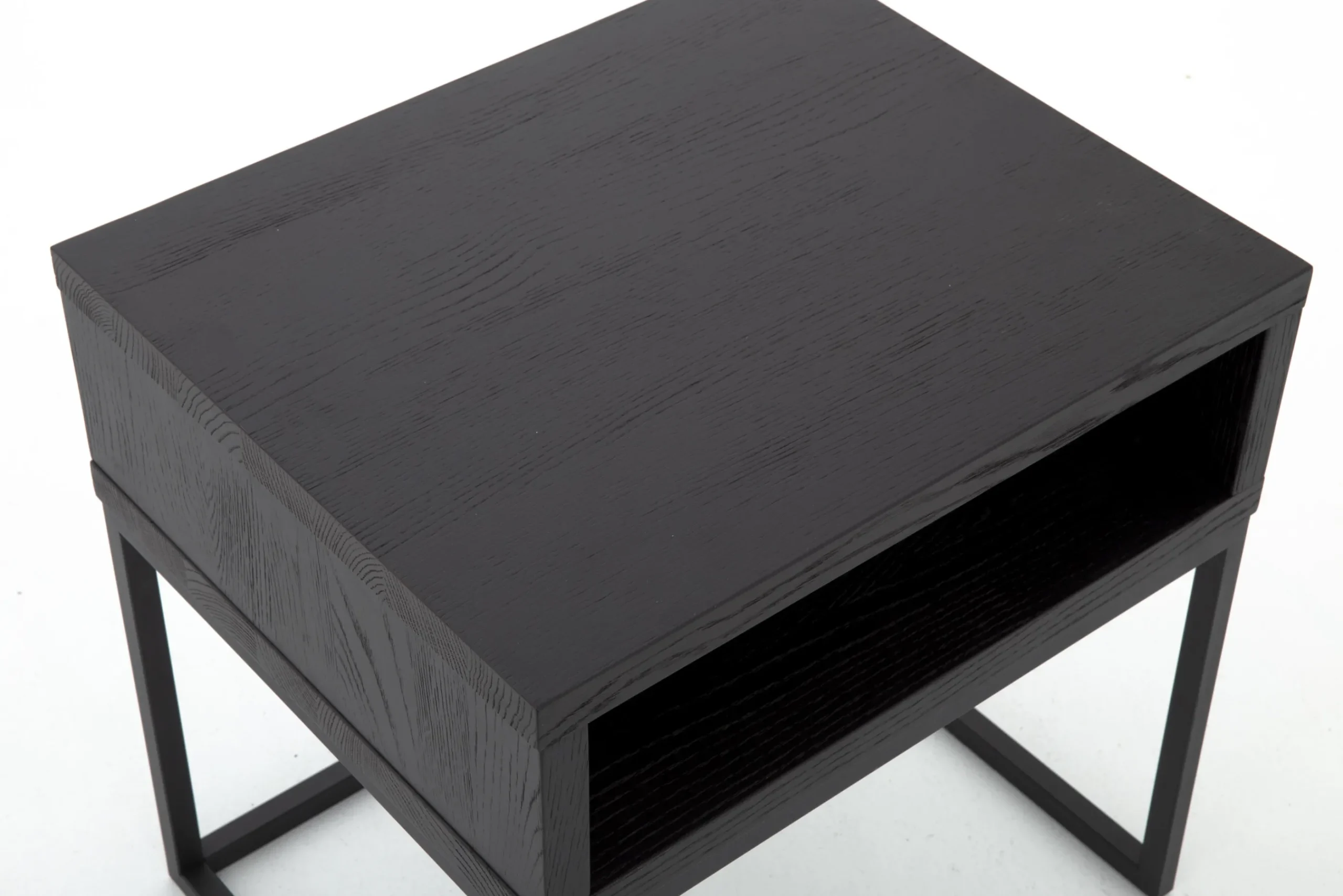 Flamant Armand, Bijzettafel, Zwart Eiken En Metaal