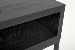 Flamant Armand, Consoletafel, Zwart Eiken En Metaal