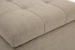 Flamant Aubiz, Poef, Stof, Met Deksel