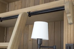 Flamant Balmore, Boekenkast, Verweerd Eiken, 3-Delig, Met Ladder