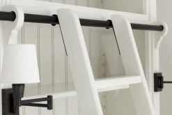 Flamant Balmore, Boekenkast, Wit, 2-Delig, Met Ladder