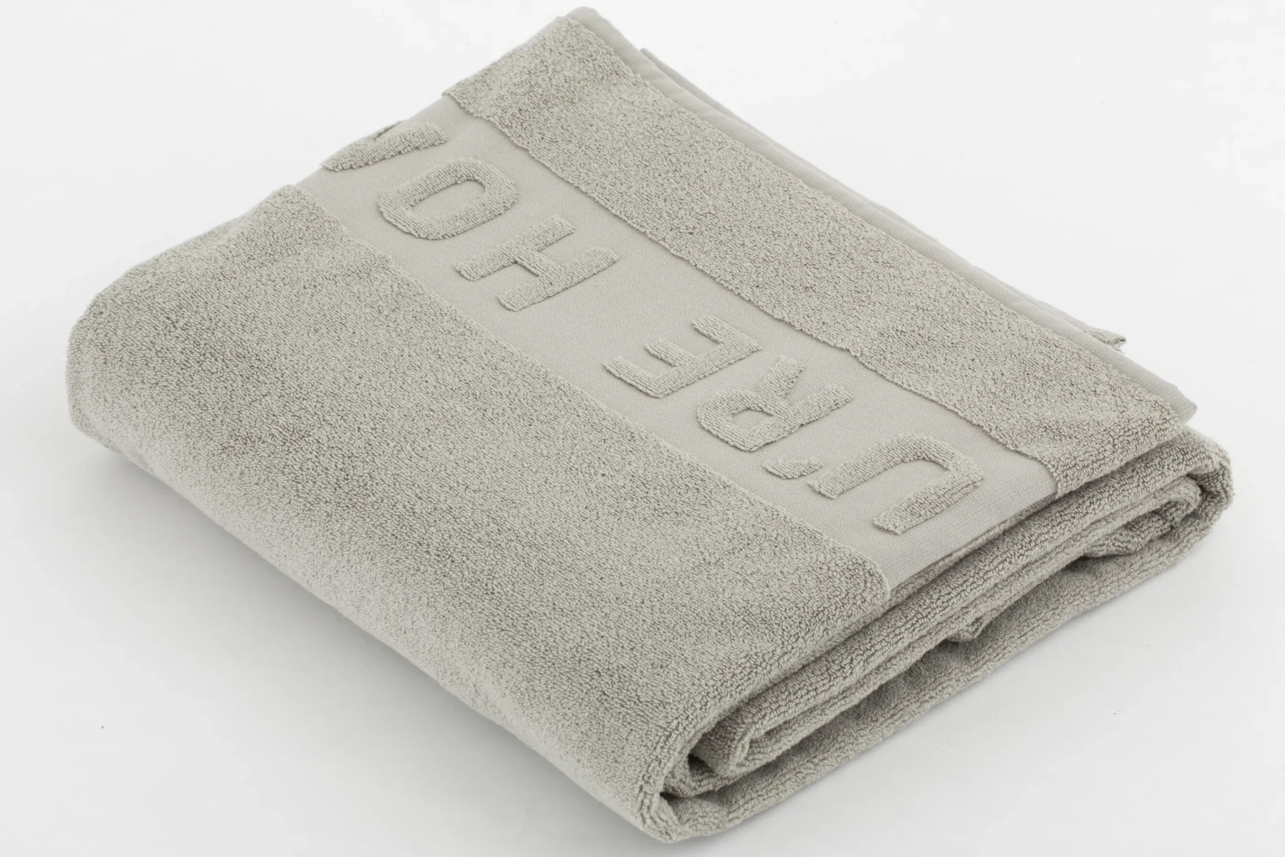 Flamant Baobao, Badhanddoek, Lichtgrijs, 100X180 Cm