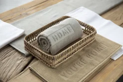 Flamant Baobao, Badhanddoek, Lichtgrijs, 100X180 Cm