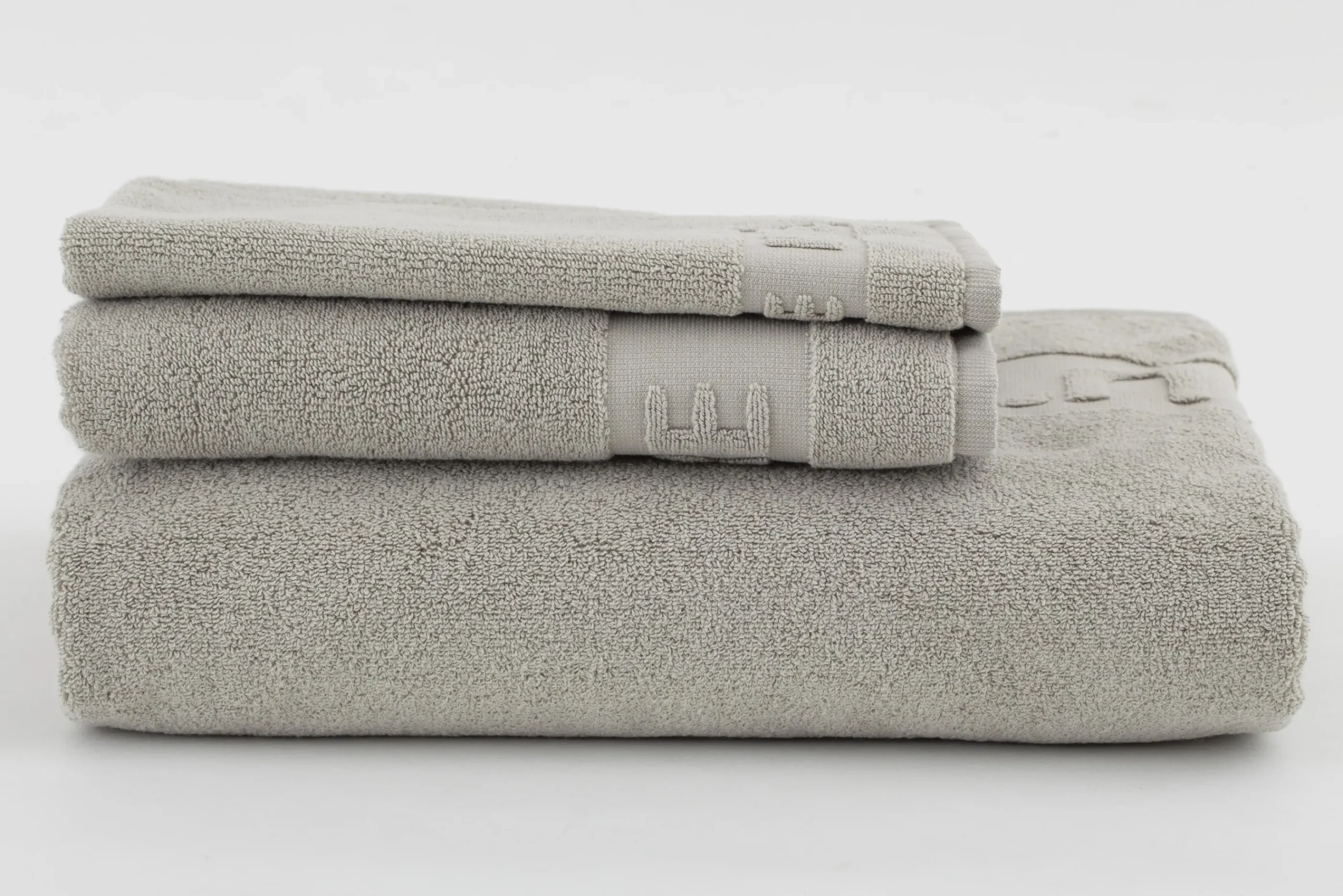 Flamant Baobao, Badhanddoek, Lichtgrijs, 100X180 Cm