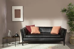 Flamant Bellamy, Bank, Zwart, Leer, 2,5-Zits