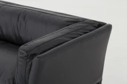 Flamant Bellamy, Bank, Zwart, Leer, 2,5-Zits