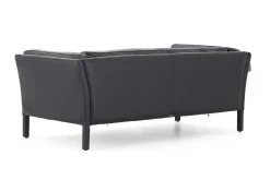 Flamant Bellamy, Bank, Zwart, Leer, 2,5-Zits