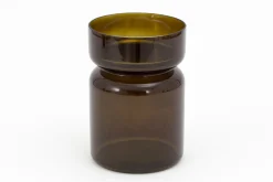 Flamant Berami, Kandelaar, Glas, Bruin, L