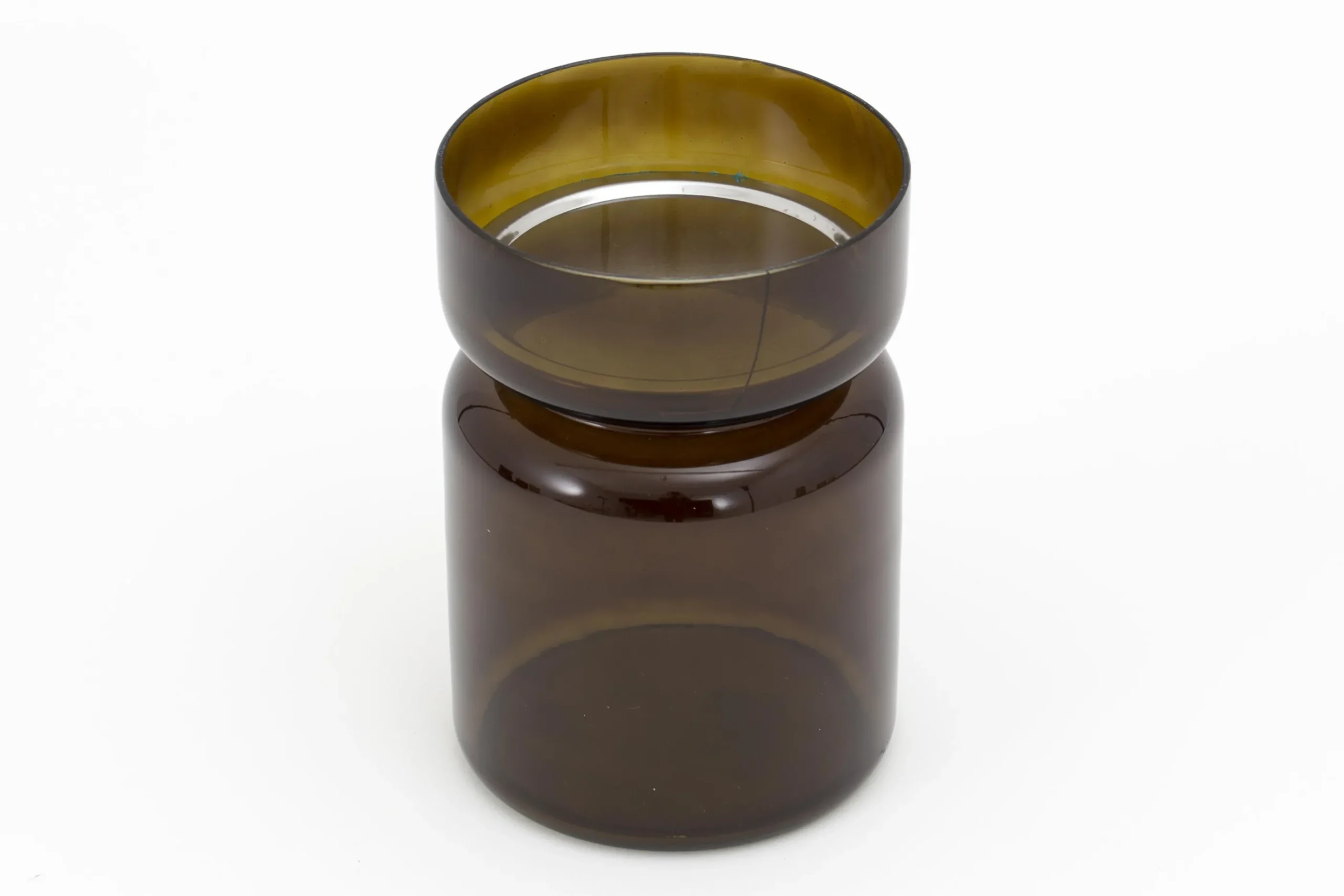 Flamant Berami, Kandelaar, Glas, Bruin, L