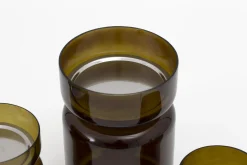 Flamant Berami, Kandelaar, Glas, Bruin, L