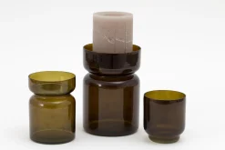 Flamant Berami, Kandelaar, Glas, Bruin, L