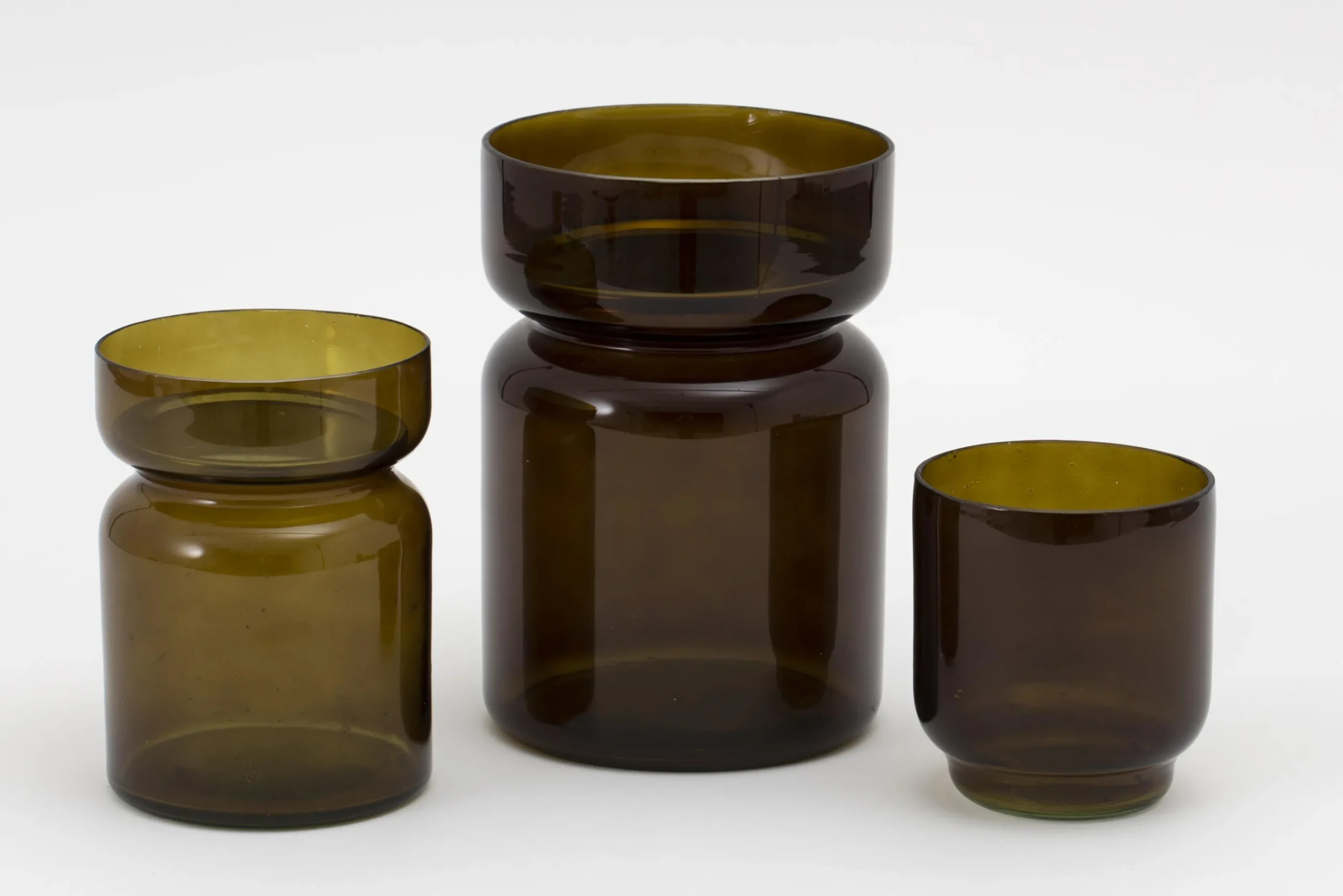 Flamant Berami, Kandelaar, Glas, Bruin, L