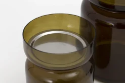 Flamant Berami, Kandelaar, Glas, Bruin, S