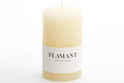 Flamant Beth, Kaars, Kleur Creme, 7X11,5Cm