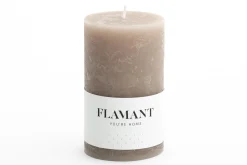 Flamant Beth, Kaars, Kleur Taupe, 7X11,5Cm