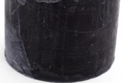 Flamant Beth, Kaars, Kleur Zwart, 7X15Cm