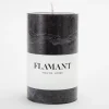 Flamant Beth, Kaars, Kleur Zwart, 7X11,5Cm