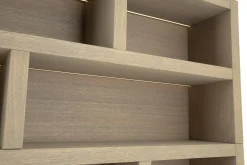 Flamant Bjorn, Boekenkast, Verweerd Eiken, Met Dimbare Led-Verlichting