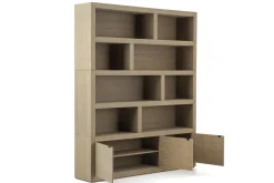 Flamant Bjorn, Boekenkast, Verweerd Eiken, Met Dimbare Led-Verlichting