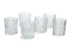 Flamant Bogart, Whiskyglas, Handgeslepen, Set Van 6