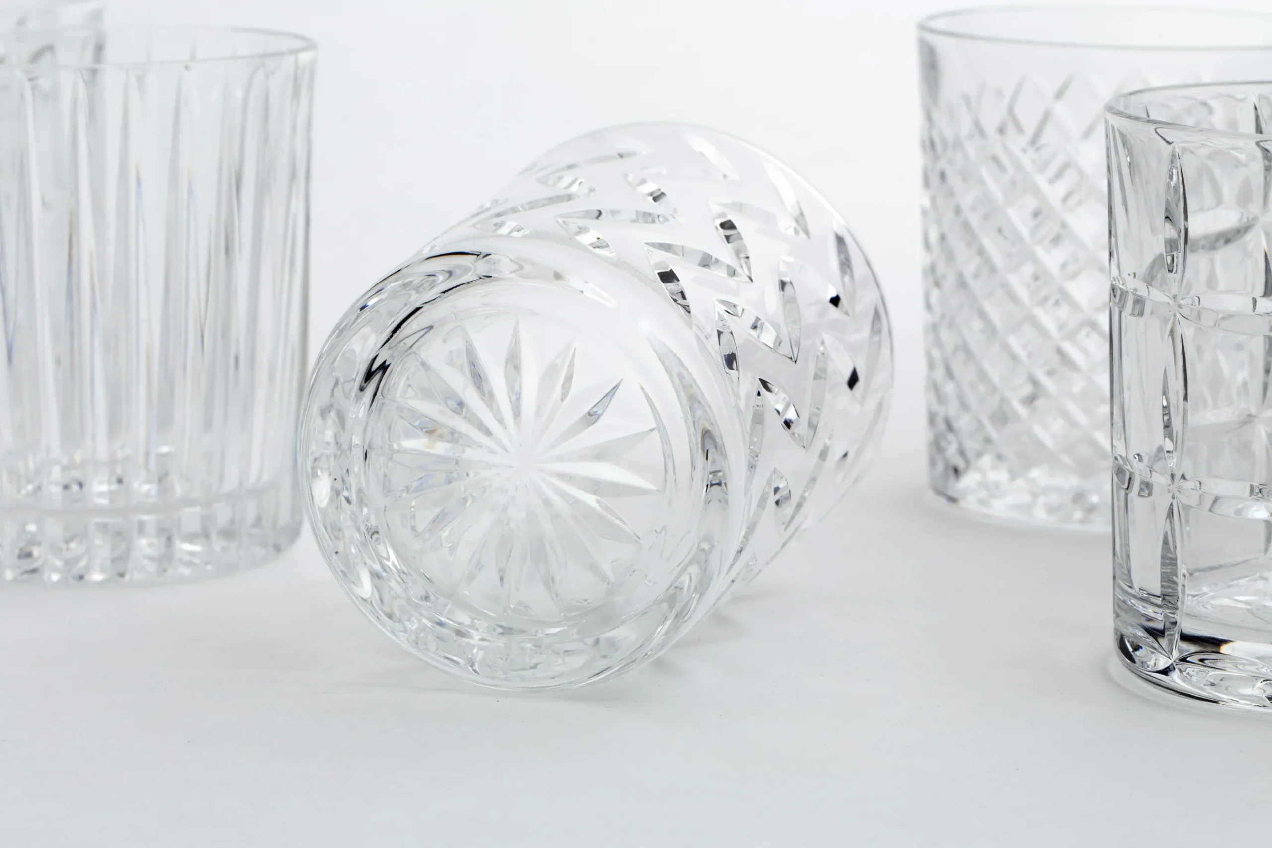 Flamant Bogart, Whiskyglas, Handgeslepen, Set Van 6