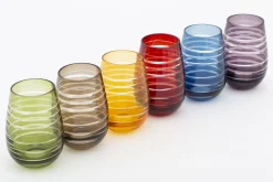 Flamant Brahms, Glas, Verschillende Kleuren, Set Van 6