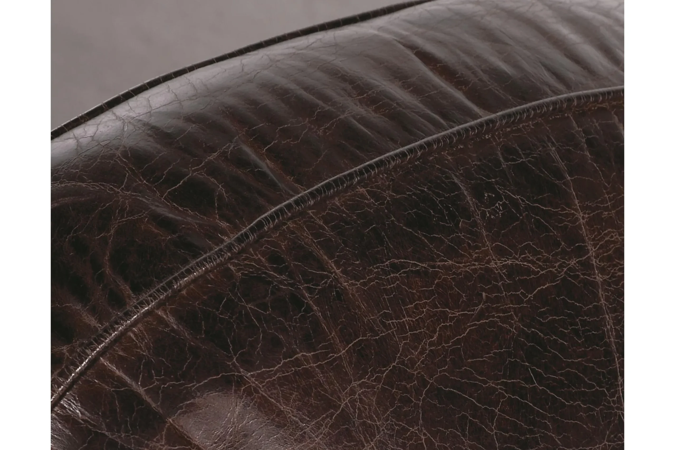 Flamant Burnham, Club Fauteuil, Donkerbruin, Leer