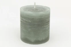 Flamant Celine, Kaars, Kleur Olijfgroen, 8X10Cm