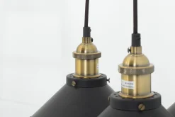 Flamant Cirino, Hanglamp, Zwart, 3 Lampenkappen