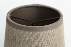 Flamant Clips, Lampenkap, Naturel En Zilver, Cilinder, 10 Cm