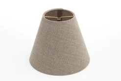 Flamant Clips, Lampenkap, Naturel En Grijs, Conisch, 14 Cm