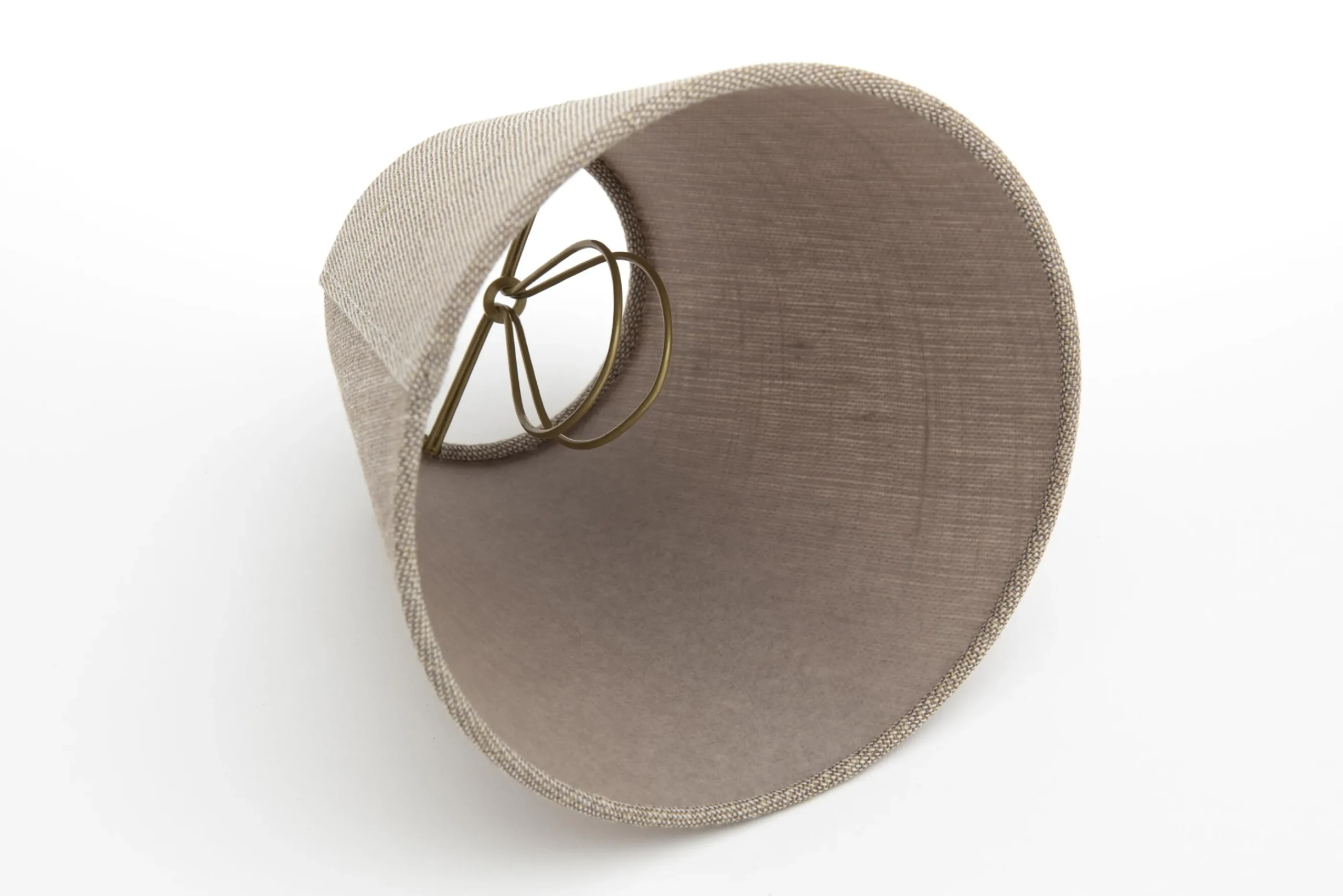 Flamant Clips, Lampenkap, Naturel En Grijs, Conisch, 14 Cm