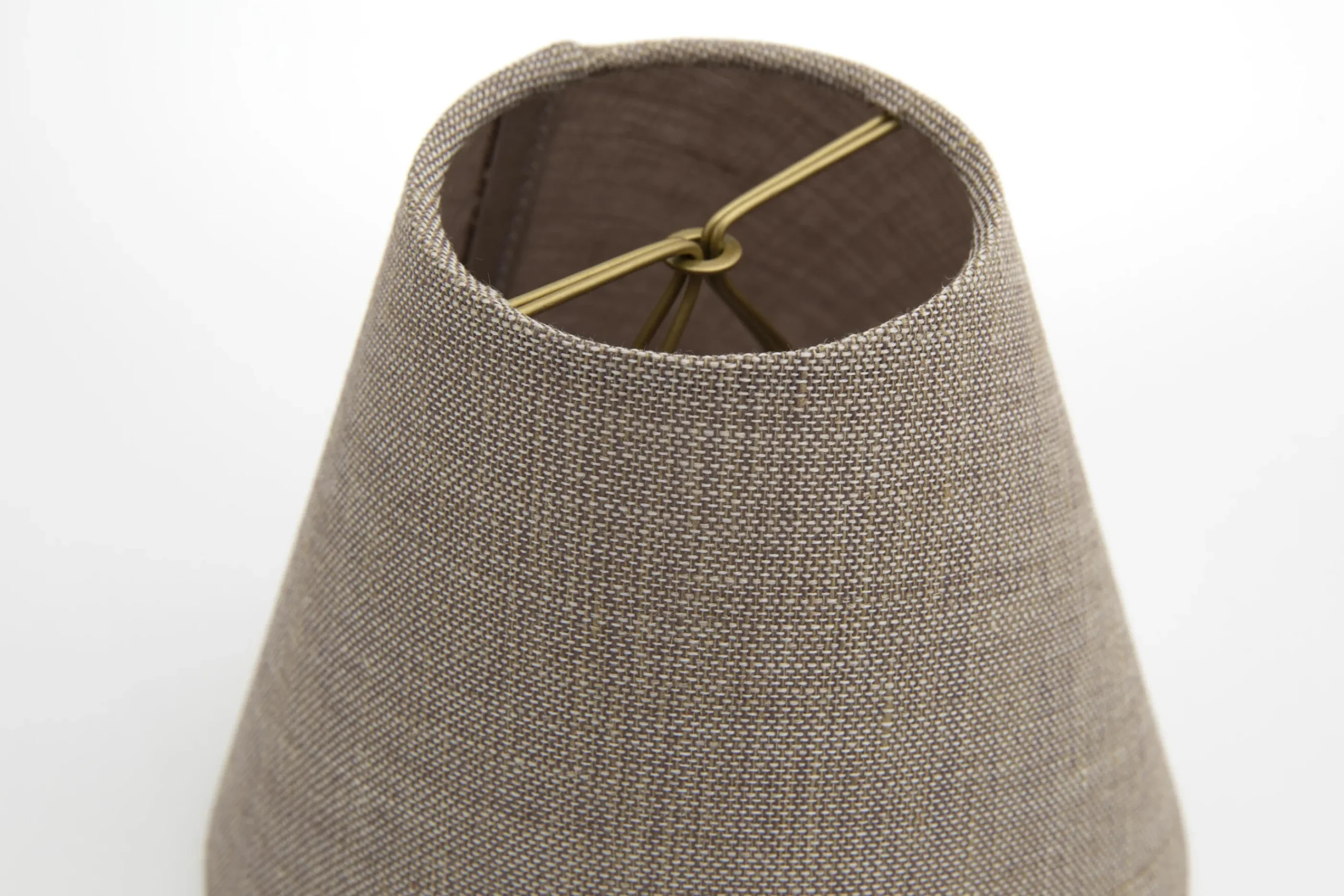 Flamant Clips, Lampenkap, Naturel En Grijs, Conisch, 14 Cm