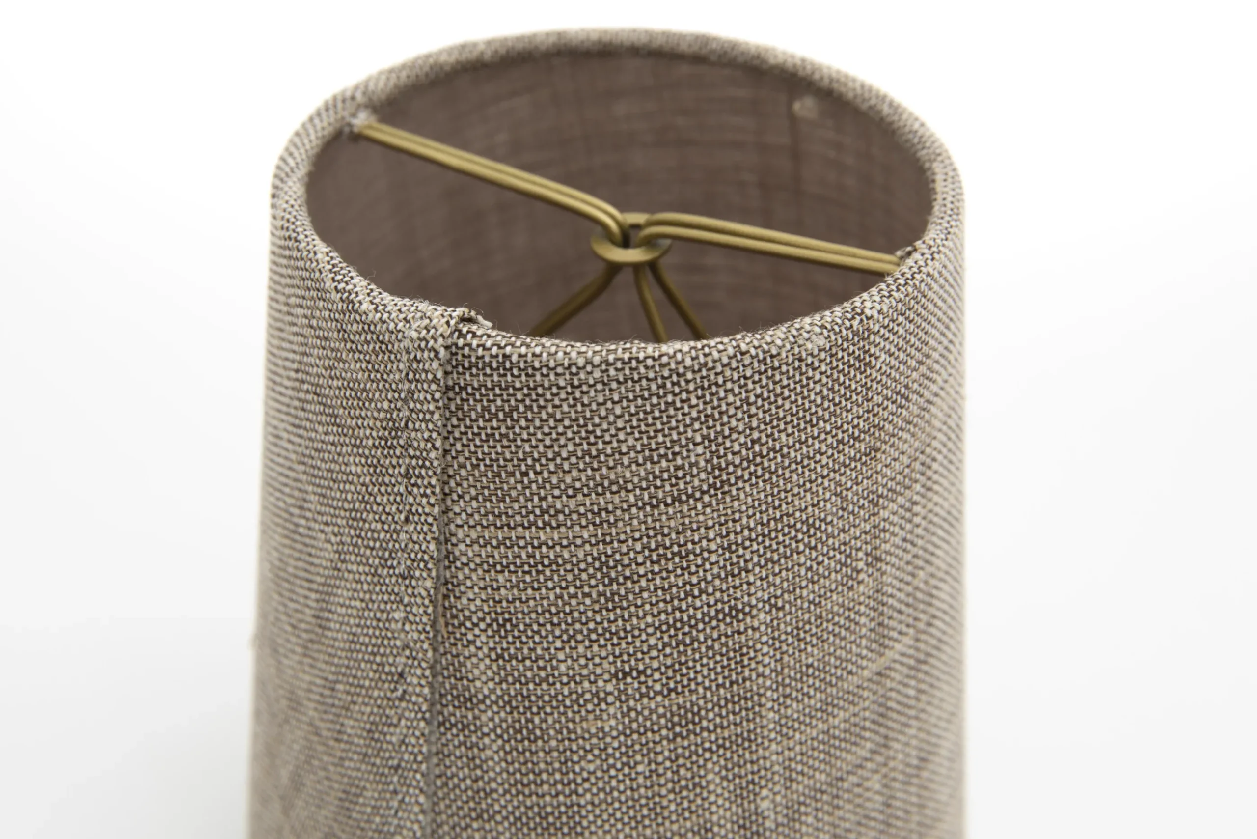 Flamant Clips, Lampenkap, Naturel En Grijs, Cilinder, 10 Cm