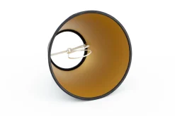 Flamant Clips, Lampenkap, Zwart En Goud, Conisch, 14 Cm