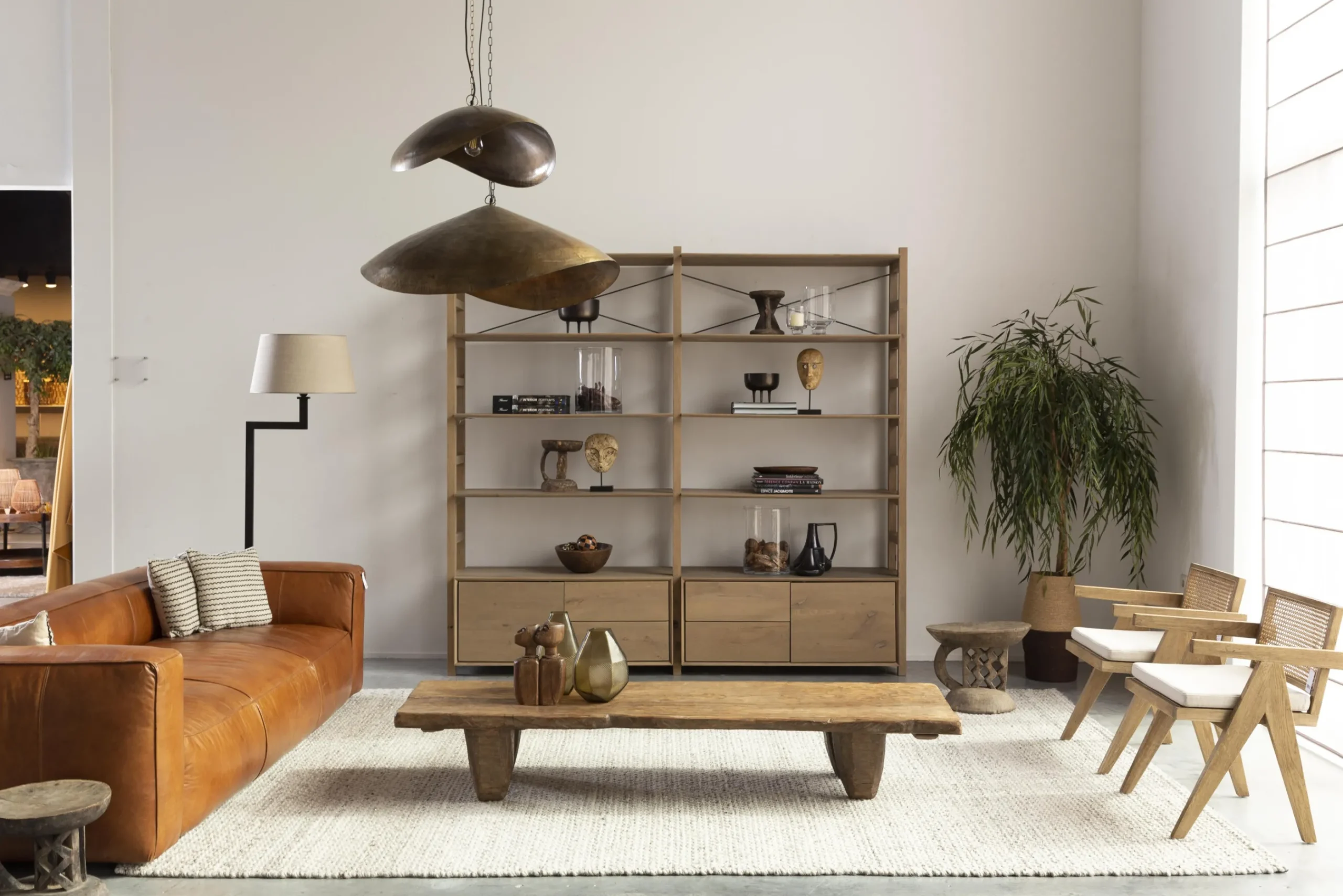 Flamant Cosi, Hanglamp, Antiek Koperen Afwerking, M