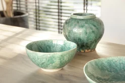 Flamant Cresta, Serveerschaal, Keramiek, Turkoois, Rond, 37 Cm