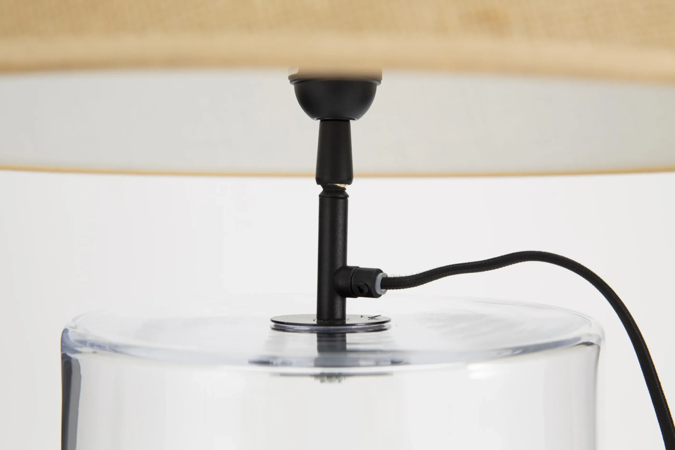 Flamant Cypri, Tafellamp, Glas, Zwart, L