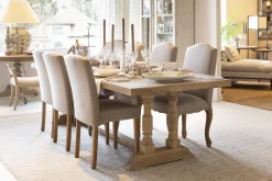 Flamant Dalya, Stoel, Berken, Gebroken Wit Linnen