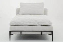 Flamant Floria, Fauteuil, Natuurlijk Linnen En Zwart Metaal