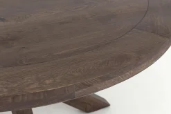 Flamant Forino, Eettafel, Gerookt Eiken, Rond, 110 Cm