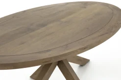 Flamant Forino, Eettafel, Verweerd Eiken, 210 Cm, Model 2