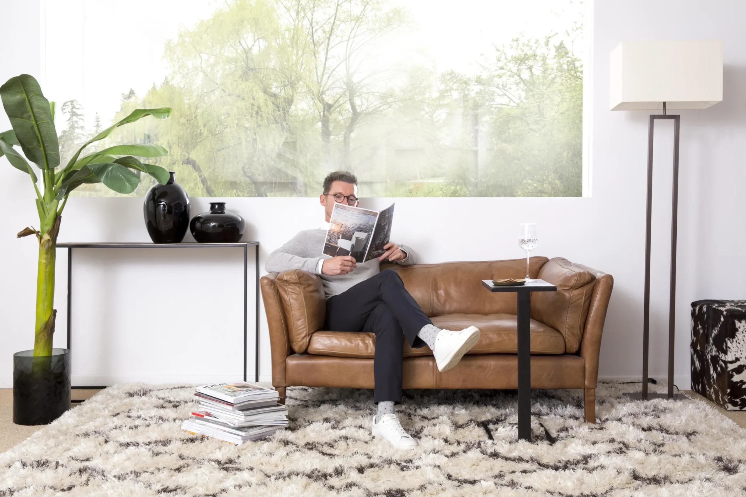 Flamant Griegos, Vaas, Glas, Zwart