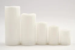 Flamant Gwen, Leds-Kaars, 10X20Cm