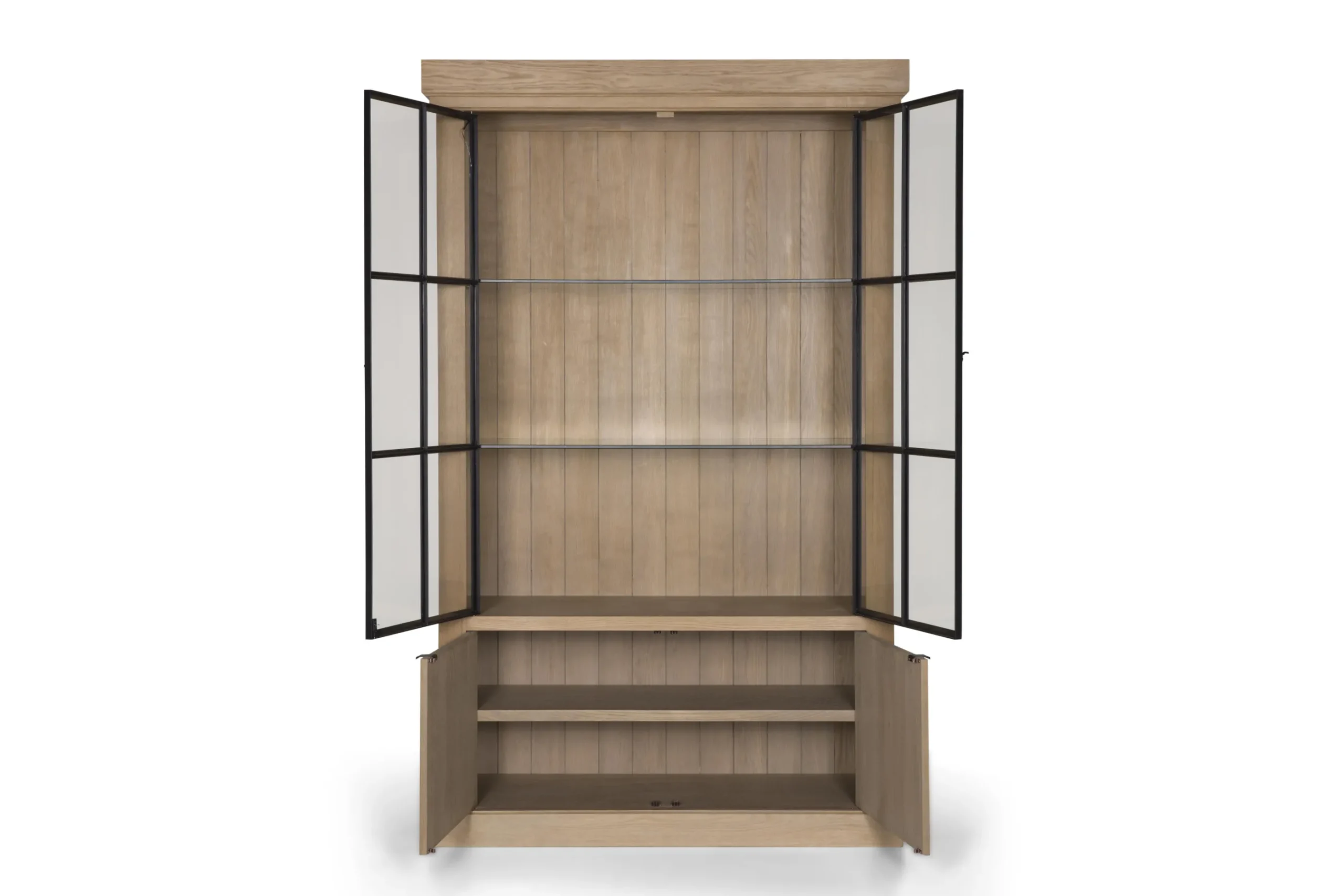 Flamant Ijzeren Jason, Kast, Verweerd Eikenhout, 2 Ijzeren Deuren