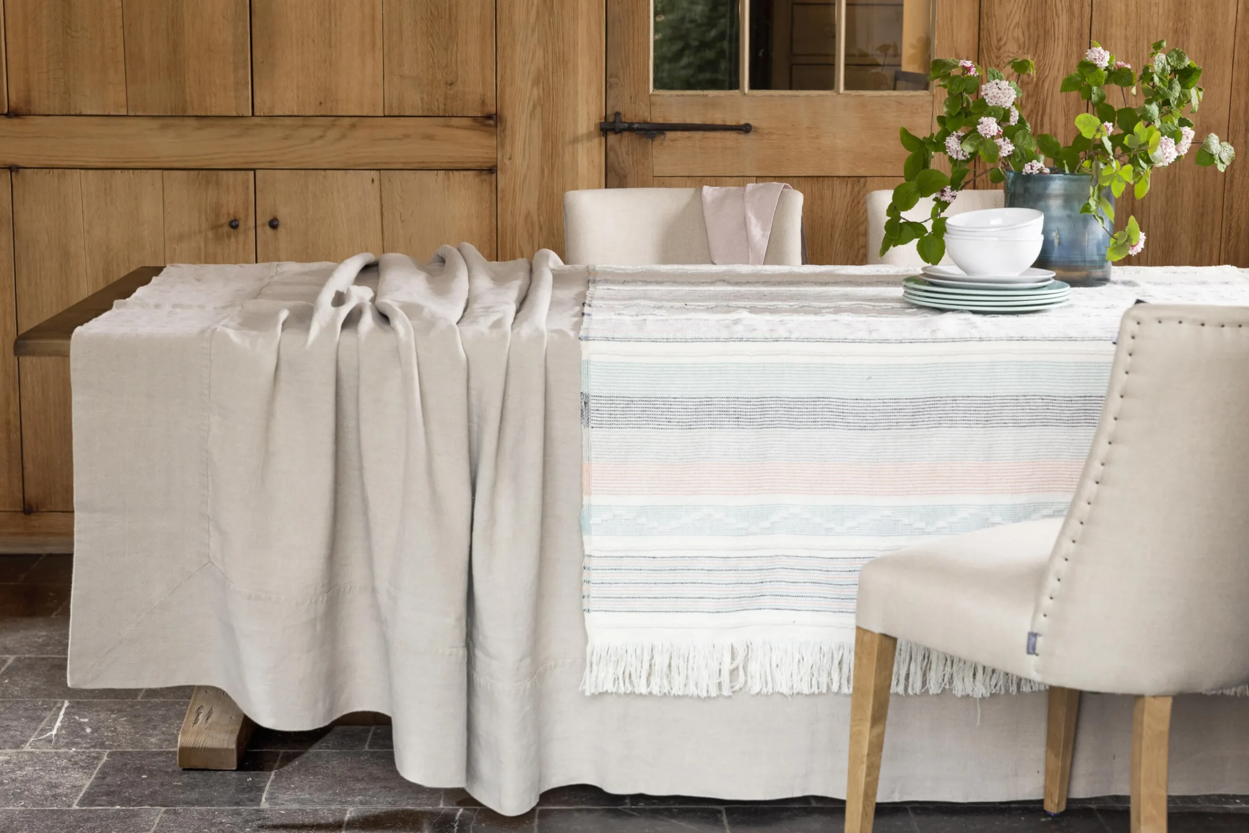 Flamant Jantina, Stoel, Natuurlijk Linnen