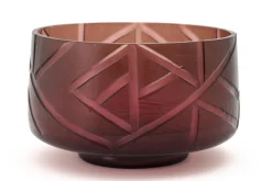 Flamant Jelger, Kom, Glas, Rook/Mauve, L