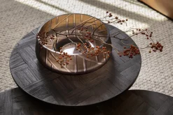 Flamant Jelger, Kom, Glas, Rook/Mauve, S