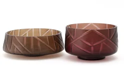 Flamant Jelger, Kom, Glas, Rook/Mauve, S